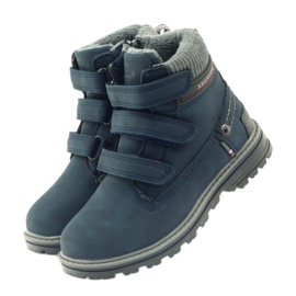 American Club American Boots Stiefeletten Winterstiefel 708121 grau marineblau 3