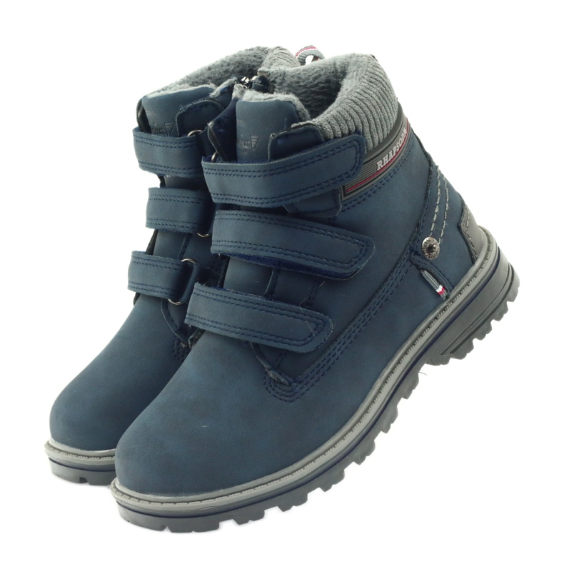 American Club American Boots Stiefeletten Winterstiefel 708121 grau marineblau 3