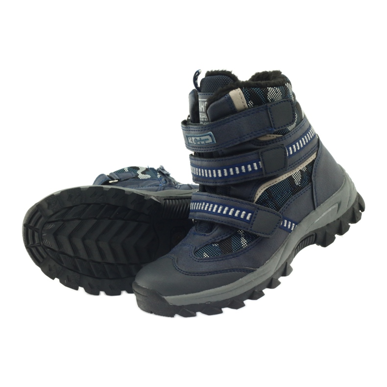 American Club American Boots Stiefeletten Winterstiefel 87433 marineblau weiß schwarz 4