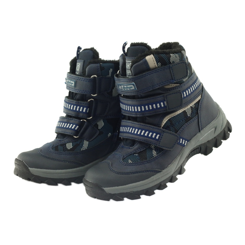 American Club American Boots Stiefeletten Winterstiefel 87433 marineblau weiß schwarz 3