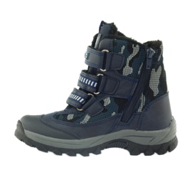 American Club American Boots Stiefeletten Winterstiefel 87433 marineblau weiß schwarz 2
