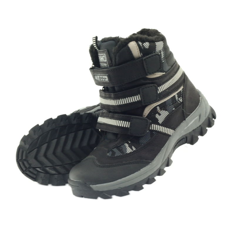 American Club American Boots Stiefeletten Winterstiefel 87433 schwarz weiß grau 4