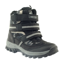 American Club American Boots Stiefeletten Winterstiefel 87433 schwarz weiß grau 1