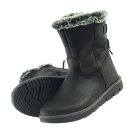 American Club American High Boots Winterstiefel mit Zinn schwarz 5