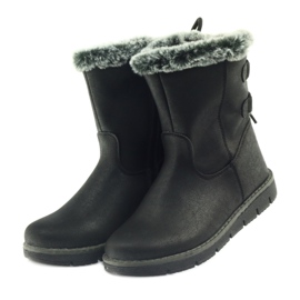 American Club American High Boots Winterstiefel mit Zinn schwarz 4