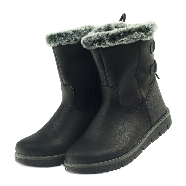 American Club American High Boots Winterstiefel mit Zinn schwarz 3