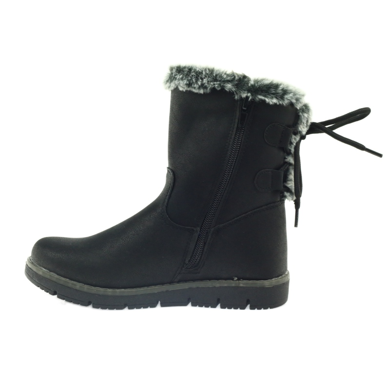 American Club American High Boots Winterstiefel mit Zinn schwarz 2
