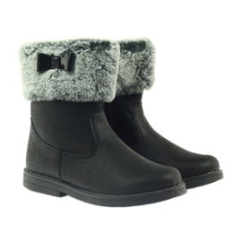 American Club American High Boots Winterstiefel mit Fell schwarz 4