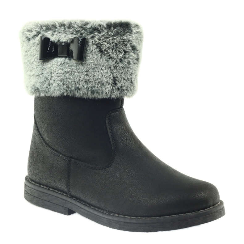 American Club American High Boots Winterstiefel mit Fell schwarz 1