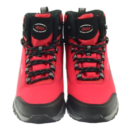 American Club Softshell-Trekking mit Membran schwarz rot 3