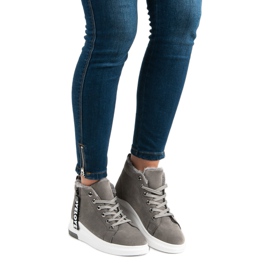 Warme Turnschuhe grau 1