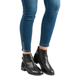 Anesia Paris Klassische Damenstiefel schwarz 1