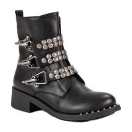 Sixth Sense Schwarze Bikerstiefel 1