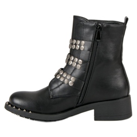 Sixth Sense Schwarze Bikerstiefel 2