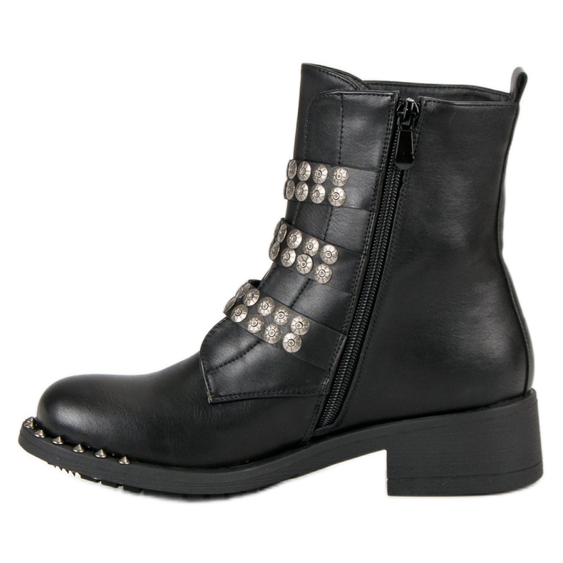 Sixth Sense Schwarze Bikerstiefel 2