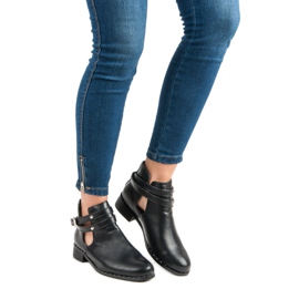 Schwarze Modestiefel 1