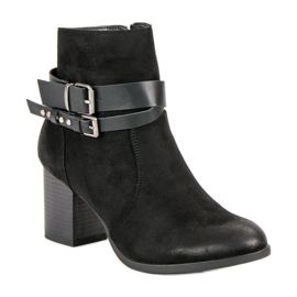 Stylische Stiefel mit hohen Absätzen schwarz 2