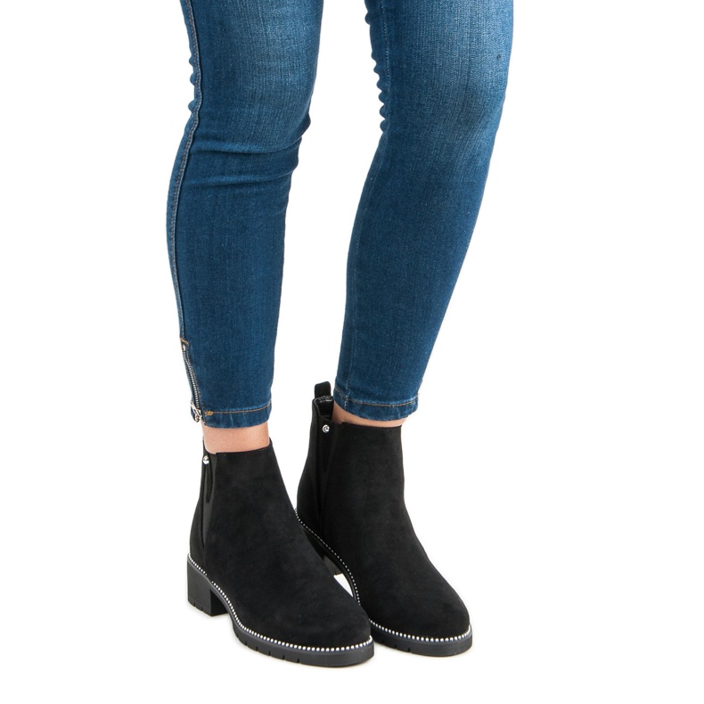 Vices Chelsea-Stiefel aus Wildleder schwarz 1