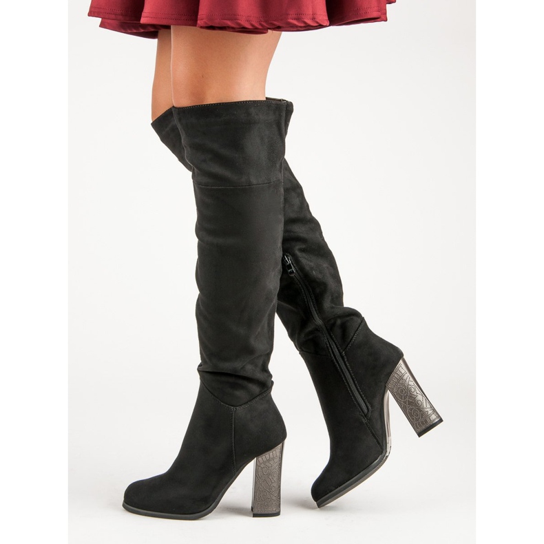 Ch. Creation Stylische Stiefel auf der Post schwarz 1