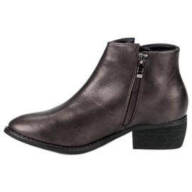 Sweet Shoes Modische Damenstiefel grau 1