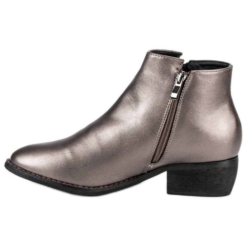 Sweet Shoes Modische Damenstiefel grau 1