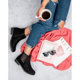 Queen Vivi Stylische Chelsea-Boots schwarz 1