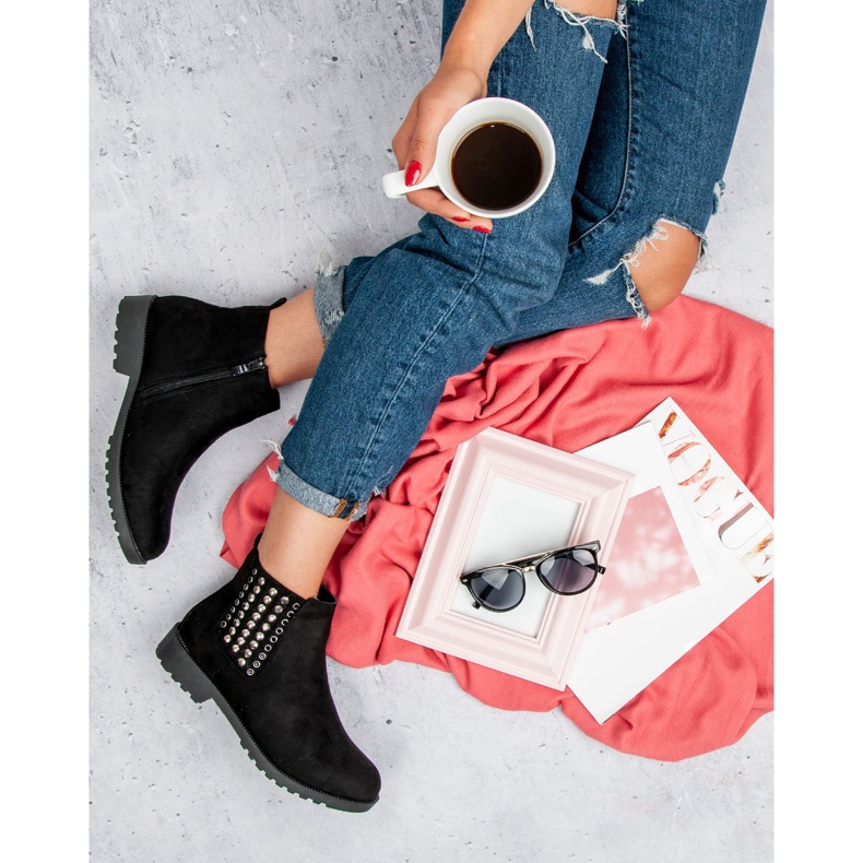 Queen Vivi Stylische Chelsea-Boots schwarz 1