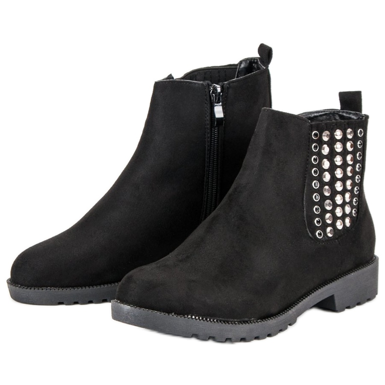 Queen Vivi Stylische Chelsea-Boots schwarz 2
