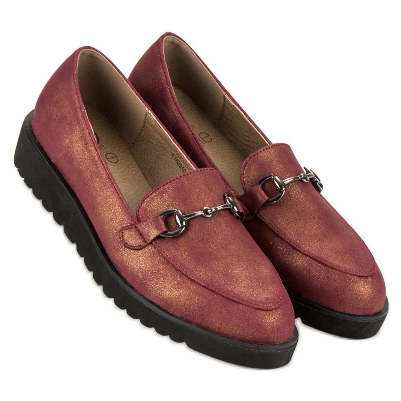 Kylie Stylische Loafer rot 2