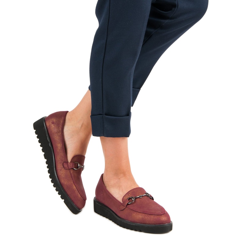 Kylie Stylische Loafer rot 1