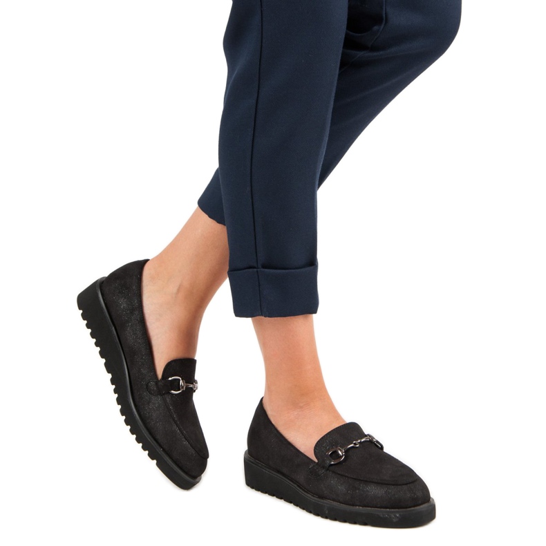 Kylie Stylische Loafer schwarz 1