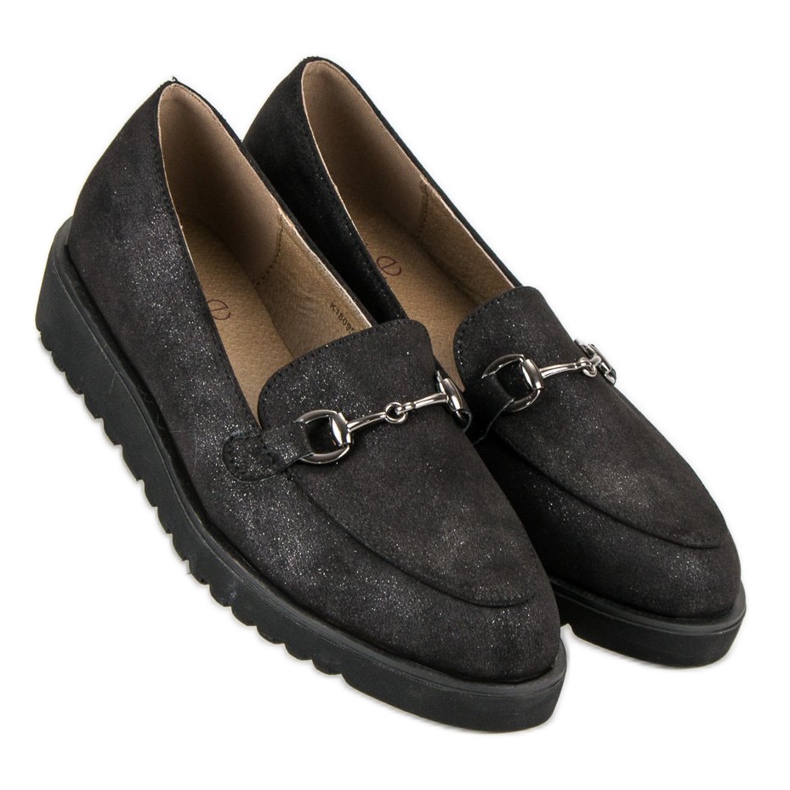 Kylie Stylische Loafer schwarz 2