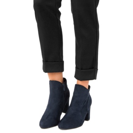 Kylie Elegante Wildlederstiefel blau 1