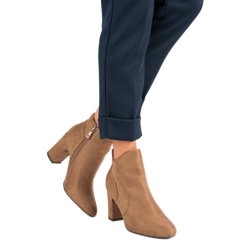 Kylie Elegante Wildlederstiefel braun 1