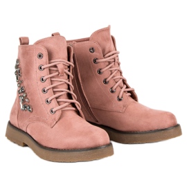 Bestelle Wildleder-Trapper rosa 1