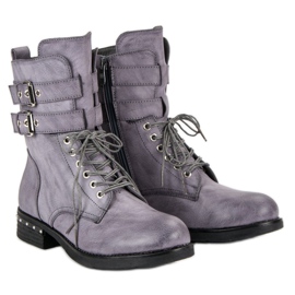 Super Me Bequeme Stiefel blau 1