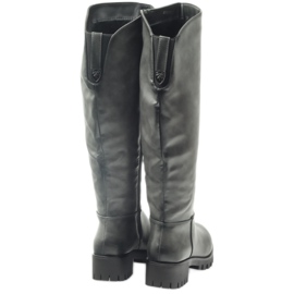 M.Daszyński Stiefel mit dickem Boden Daszyński MR1813 grau 4