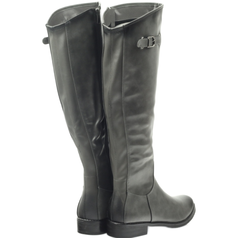 M.Daszyński Stiefel Offiziere Daszyński SA131 grau 4