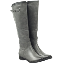 M.Daszyński Stiefel Offiziere Daszyński SA131 grau 3