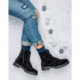 Seastar Modische Arbeiterstiefel schwarz 1