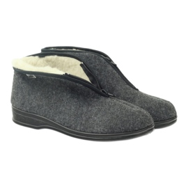 Befado Herrenschuhe warme Hausschuhe 100M047 grau 3