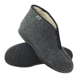 Befado Herrenschuhe warme Hausschuhe 100M047 grau 2