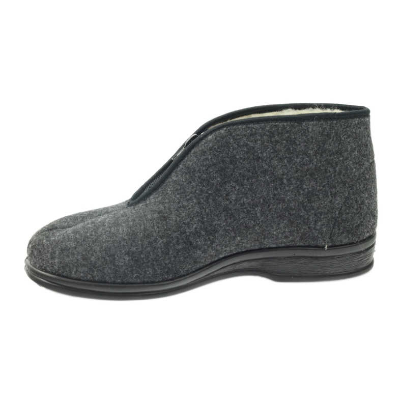 Befado Herrenschuhe warme Hausschuhe 100M047 grau 1