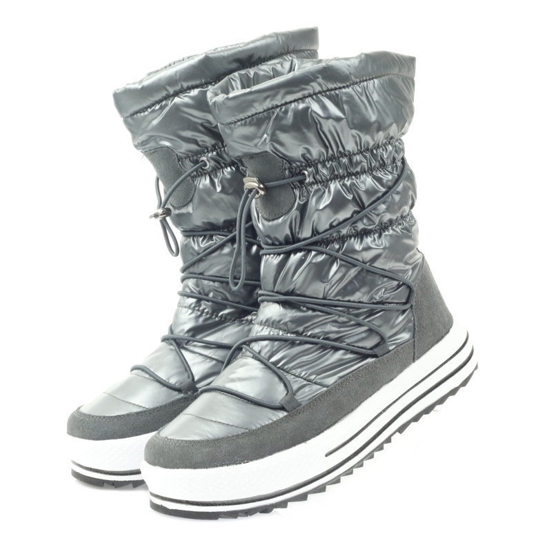 Sport-Schneestiefel auf Fell DK grau 3