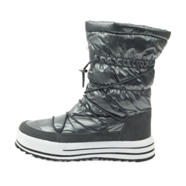 Sport-Schneestiefel auf Fell DK grau 2