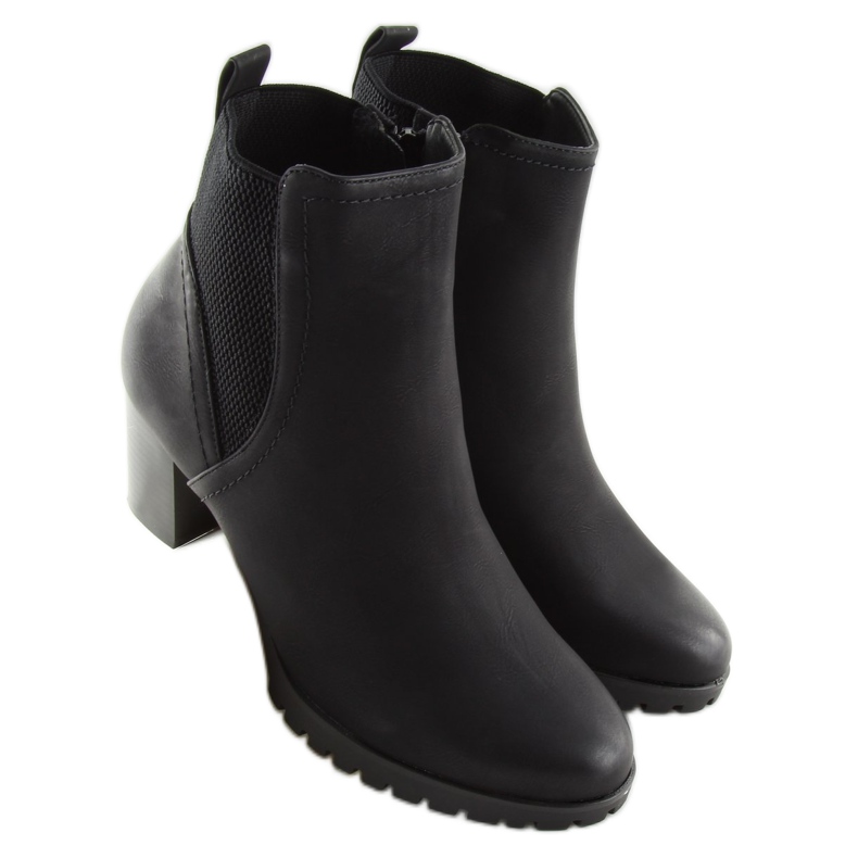 Schwarze High Heels 6697 Schwarz 2