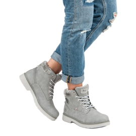 American Club Warme amerikanische Trapper grau 2