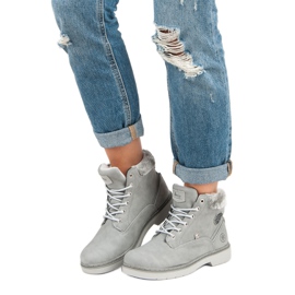 American Club Warme amerikanische Trapper grau 1