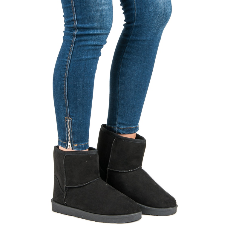 Vices Mukluki Laster aus Wildleder schwarz 1