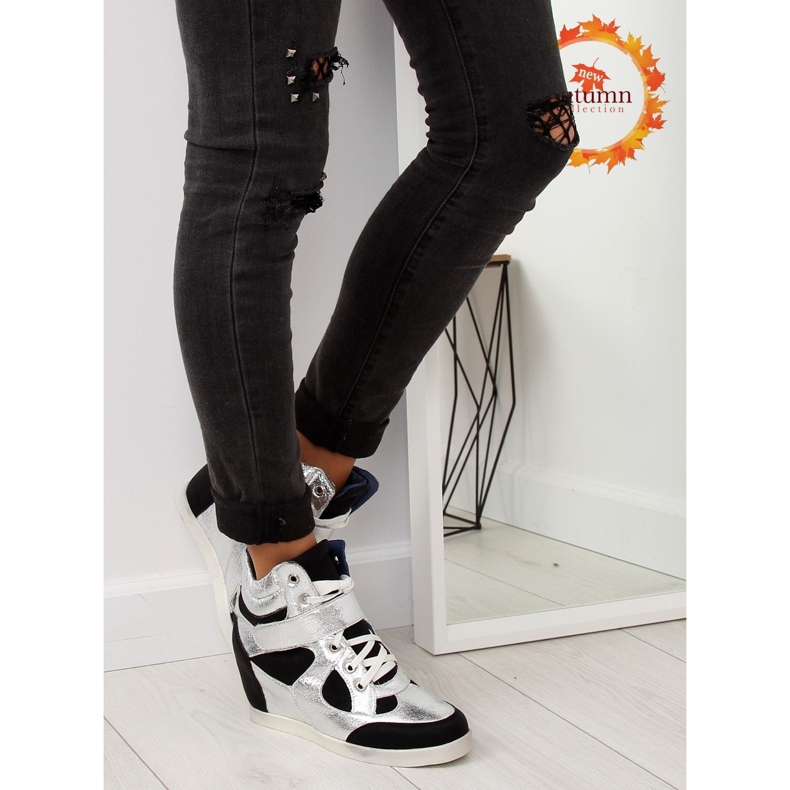 Schwarze isolierte Sneaker 2355 SCHWARZ / WEISS grau 1